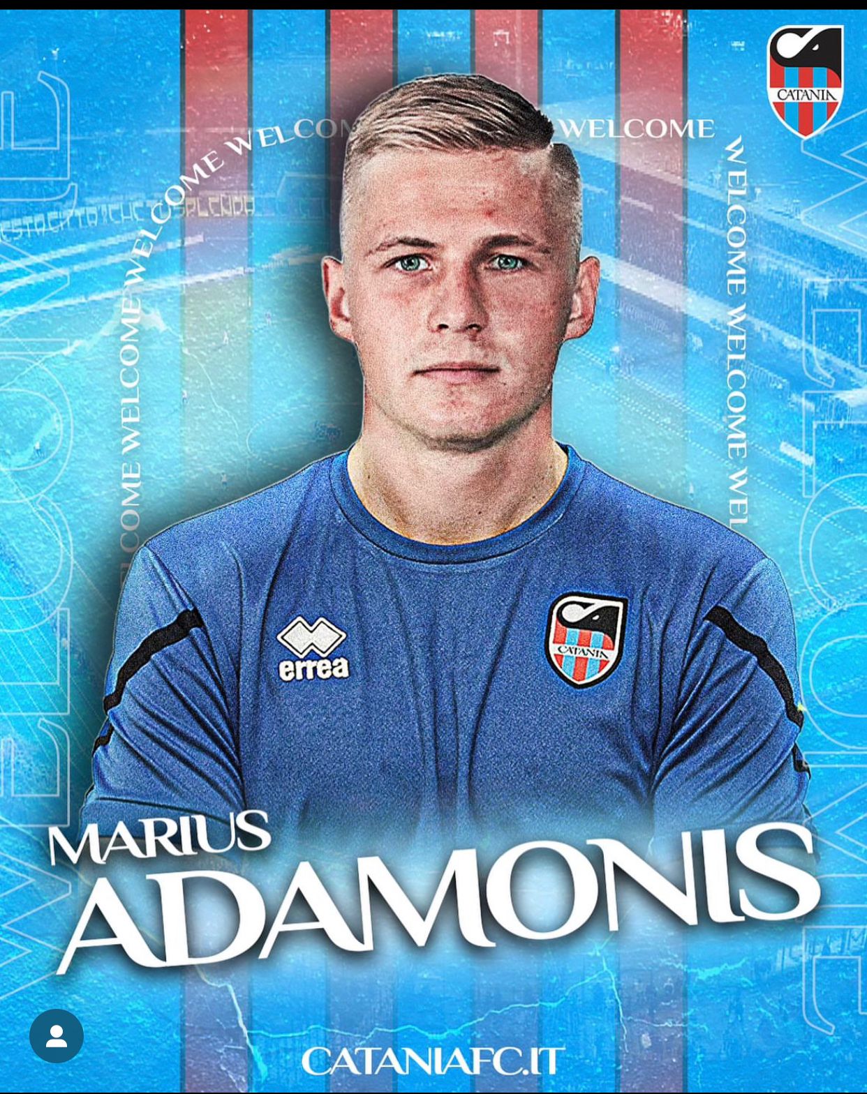 Ufficiale Adamonis è il nuovo portiere del Catania Alfredo Pedullà