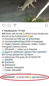 Perisic screenshot Instagram