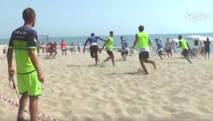 Crotone allenamento in spiaggia 1 sito ufficiale