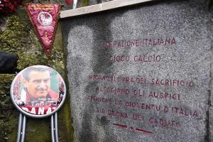 Foto LaPresse/Giordan Ambrico 04/05/2018, Torino (Italia) sport Celebrazione del Grande Torino a Superga - 69esimo anniversario Nella foto: Mondonico Photo LaPresse/Giordan Ambrico May 04, 2018 , Turin( (Italy) sport Celebrations in memories of Grande Torino's anniversary In the pic: Mondonico