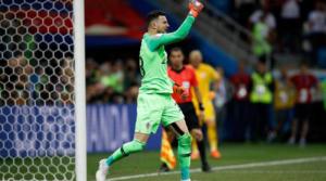 Subasic esultanza Croazia vs Danimarca Foto sports illustrated